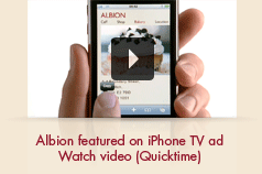 Albion featured on iPhone TV ad